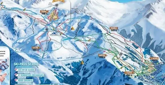 Apartament Spacieux Et Beau Duplex Au Pied Des Pistes Et Centre Station Avec Balcon Les Deux Alpes